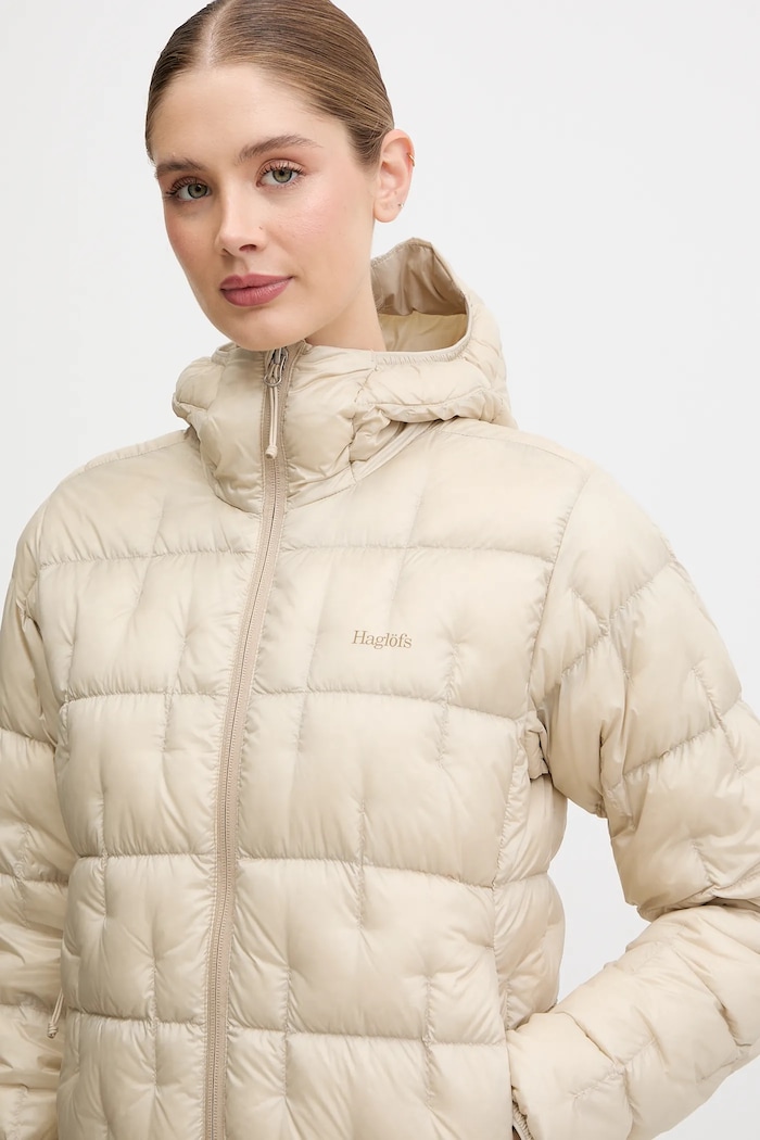 Turistická bunda Haglöfs Hede béžová 608098