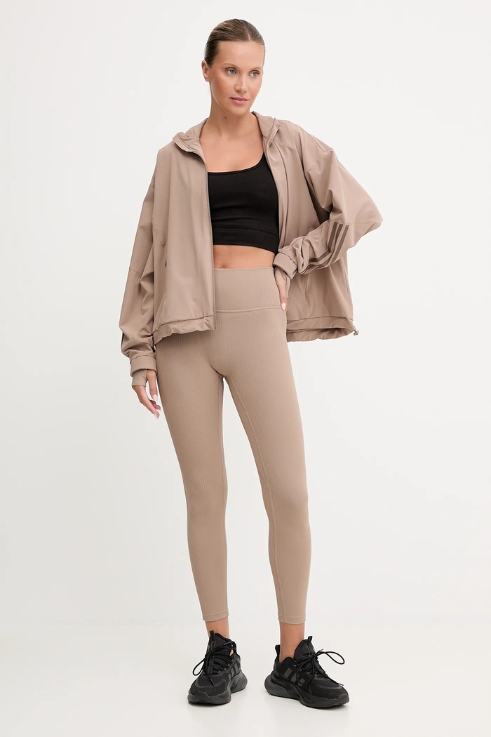 adidas Performance jachetă de antrenament HYGLM JX3857 maro AW25