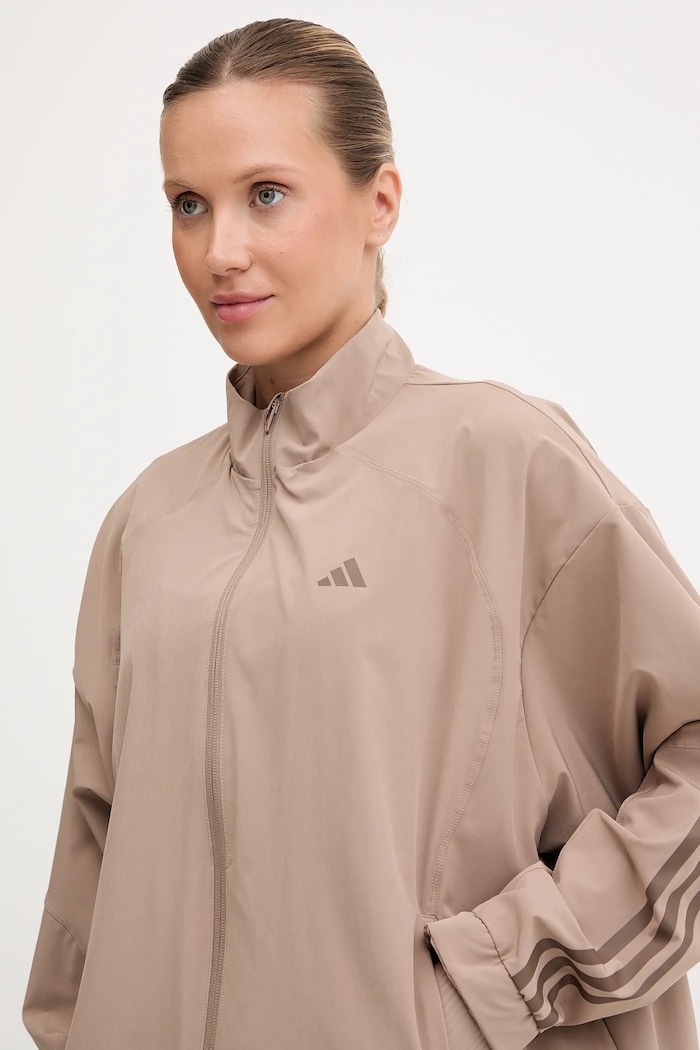adidas Performance jachetă de antrenament HYGLM maro JX3857