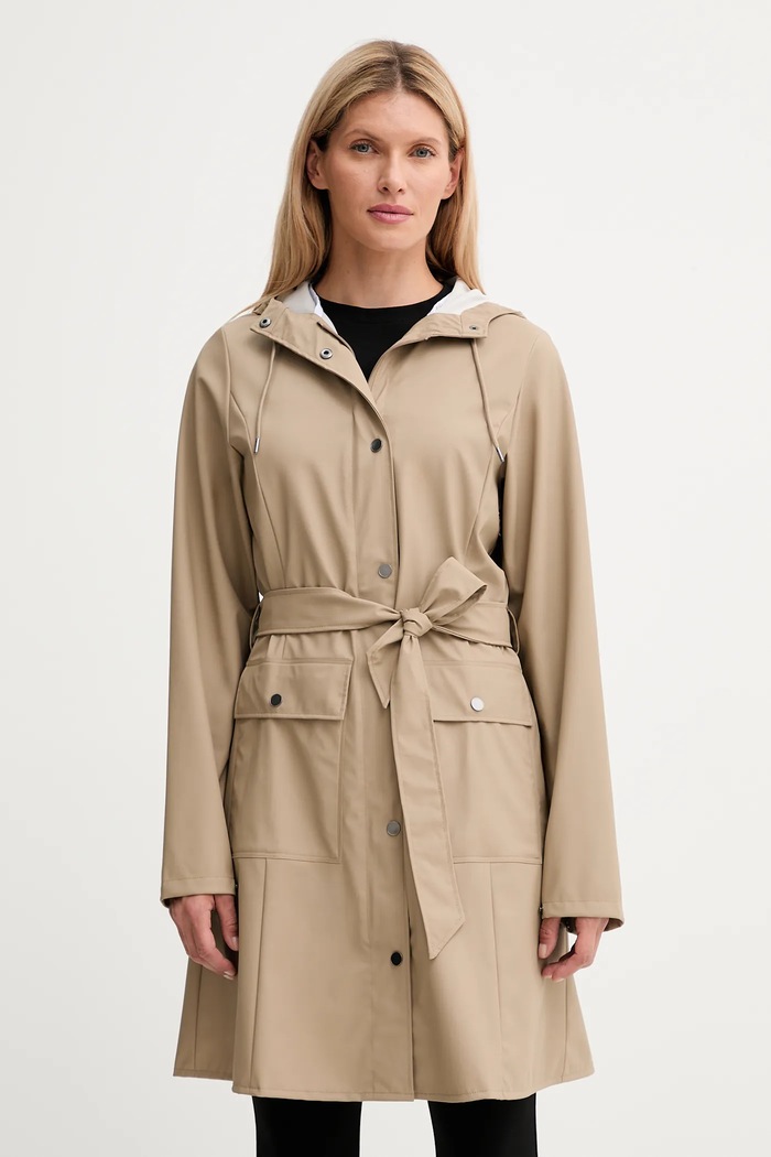 Bunda Rains 18130 Curve Long Jacket nezateplené béžová 18130.133