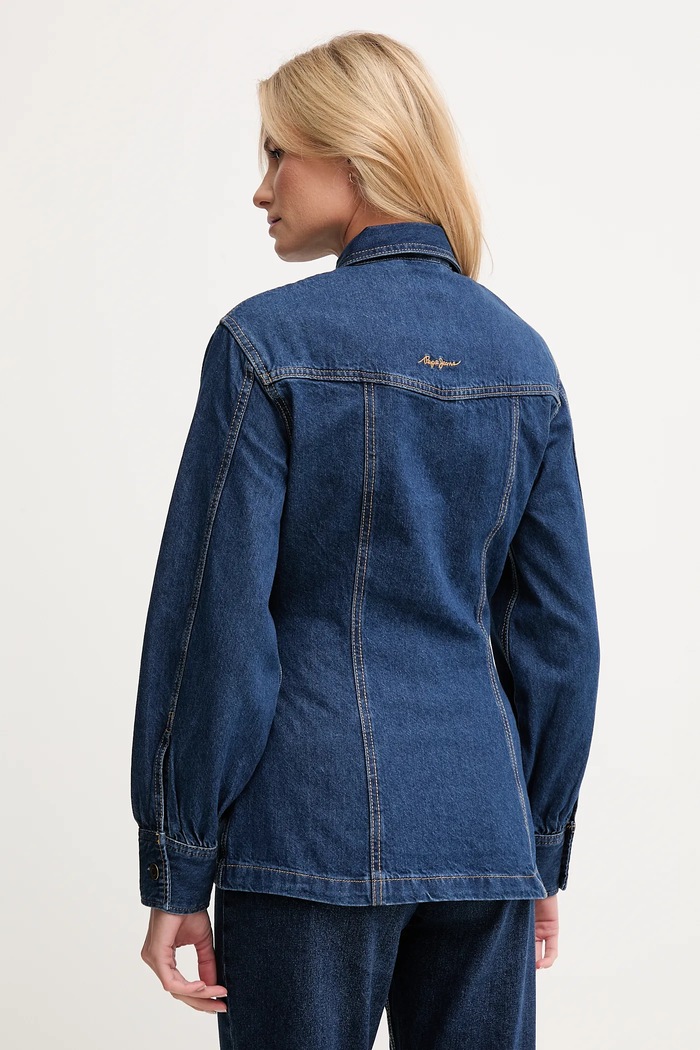 Ρούχα Τζιν μπουφάν Pepe Jeans PL4024328 μπλε