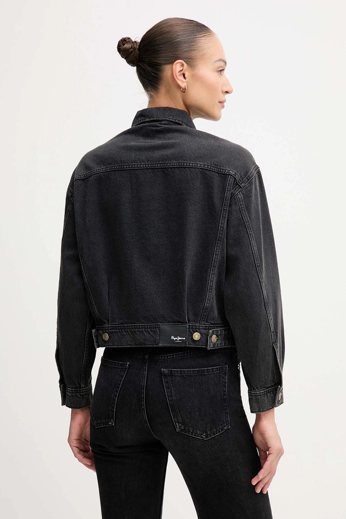 Oblečenie Rifľová bunda Pepe Jeans PL40243329W0 čierna