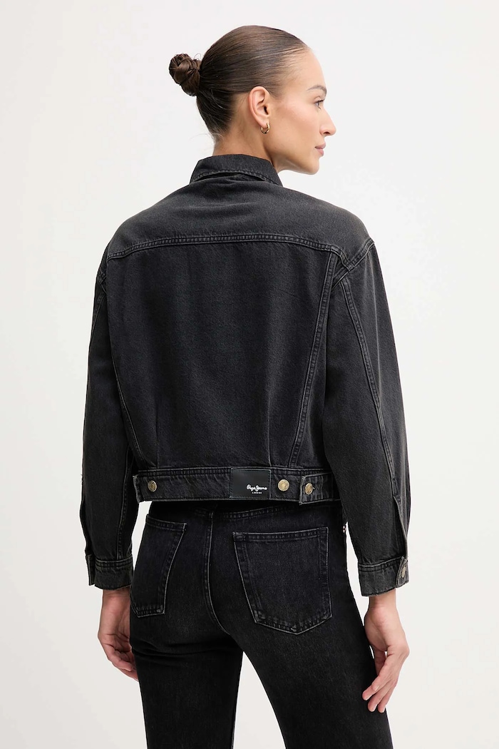 Oblečenie Rifľová bunda Pepe Jeans PL40243329W0 čierna