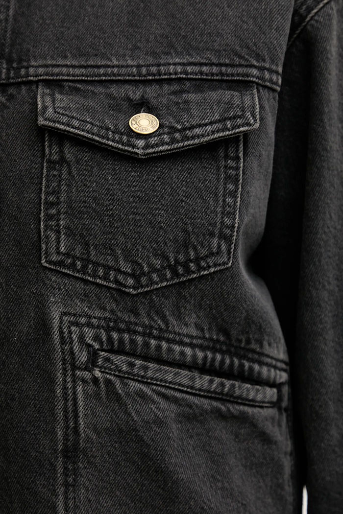 Rifľová bunda Pepe Jeans PL40243329W0 čierna