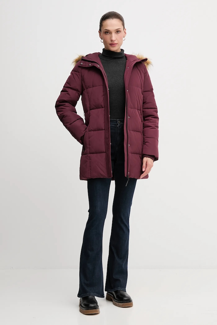 Bunda Pepe Jeans PL4024336 burgundské AW25