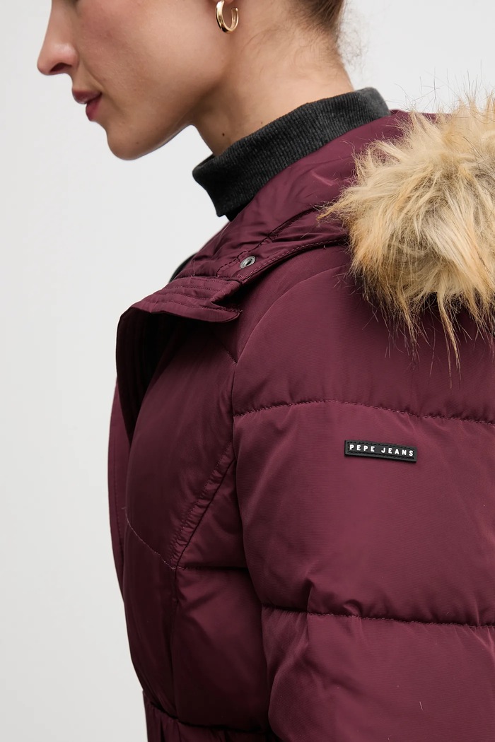 Bunda Pepe Jeans PL4024336 burgundské