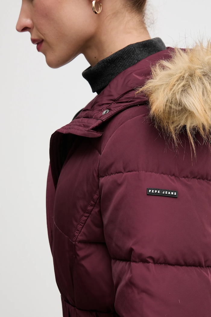 Bunda Pepe Jeans PL4024336 burgundské