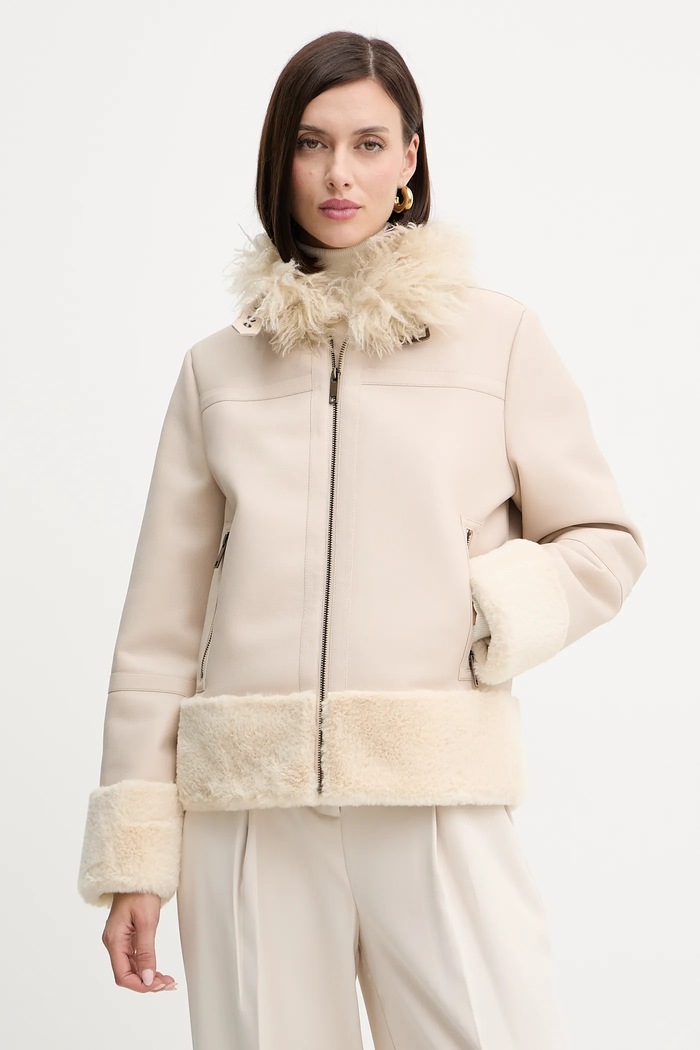 Bunda Twinset nezateplené béžová 252TP2410