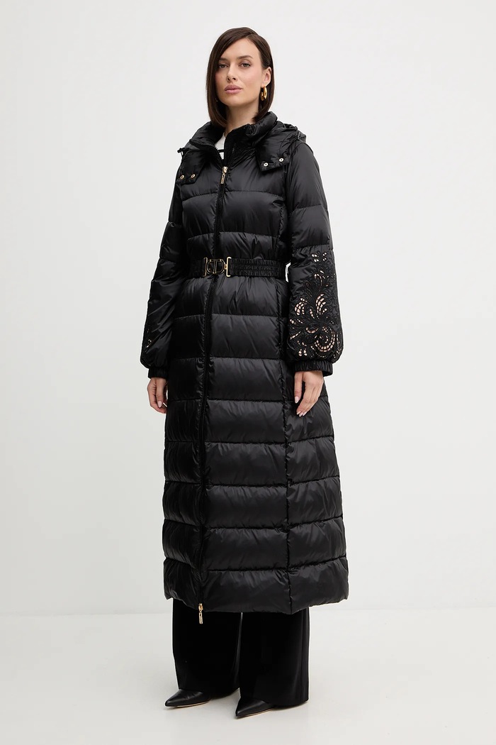 Twinset piumino foderato nero 252TP2430