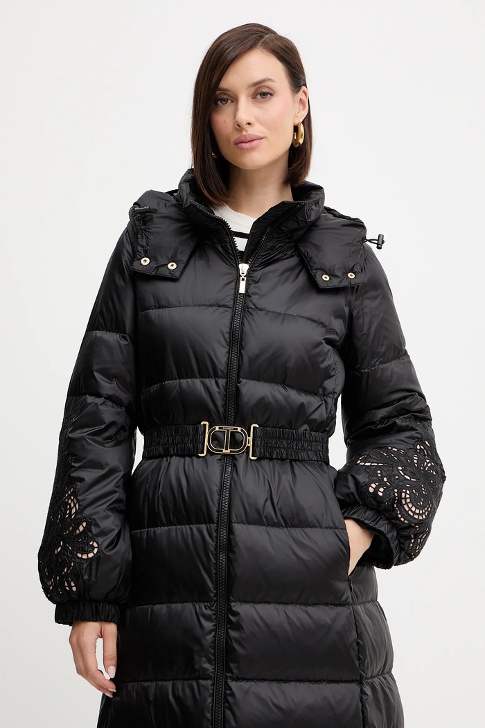 Twinset piumino nero 252TP2430