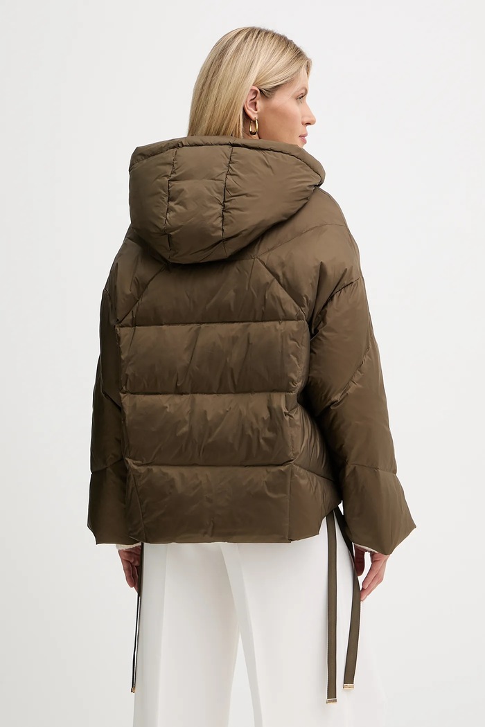 Îmbrăcăminte Twinset geacă de puf 252TT2060 verde