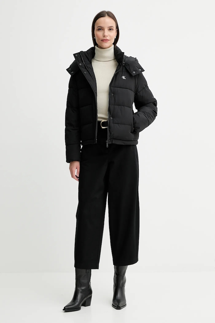 Bunda Calvin Klein Jeans LV047D513G čierna AW25