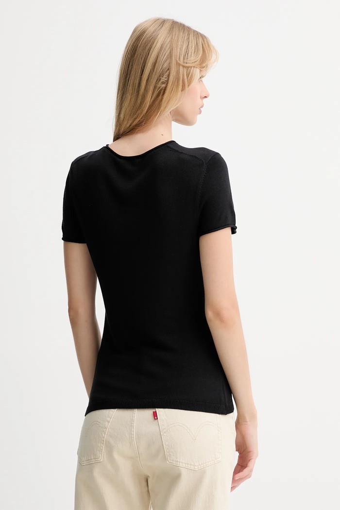 Obojstranná bunda Calvin Klein Jeans čierna LV044D511G