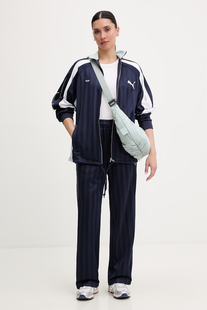 Puma mikina na zips dámska PUMA x GUIZIO 632558 tmavomodrá AW25