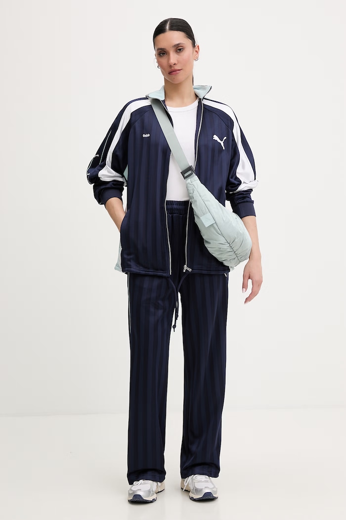 Puma mikina na zips dámska PUMA x GUIZIO 632558 tmavomodrá AW25