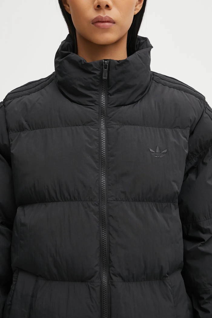 adidas Originals kurtka Long Puffer czarny JX2957