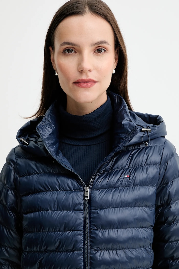 Bunda Tommy Hilfiger tmavomodrá WW0WW47351