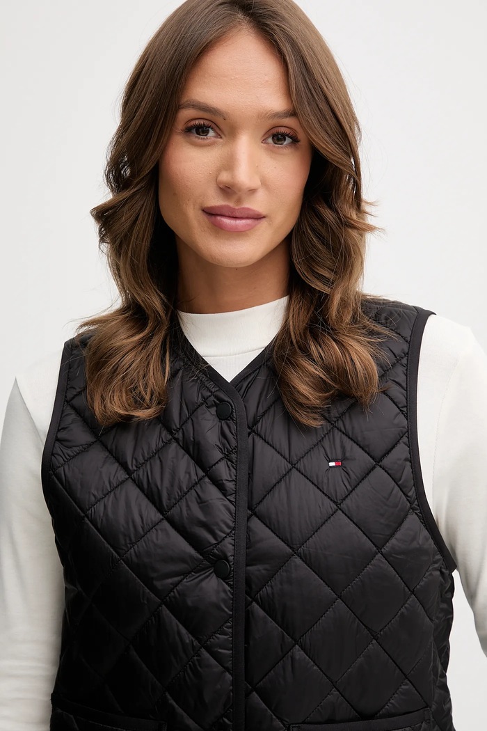 Tommy Hilfiger bezrękawnik czarny WW0WW47289