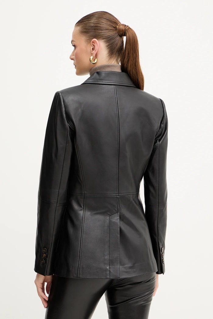 Abbigliamento Luisa Spagnoli blazer in pelle 542242 nero