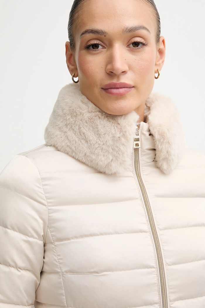 Páperová bunda Geox BETTANIE W5626T.T3122 béžová