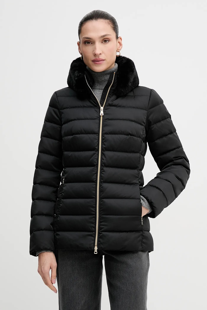 Páperová bunda Geox BETTANIE zateplené čierna W5626T.T3122