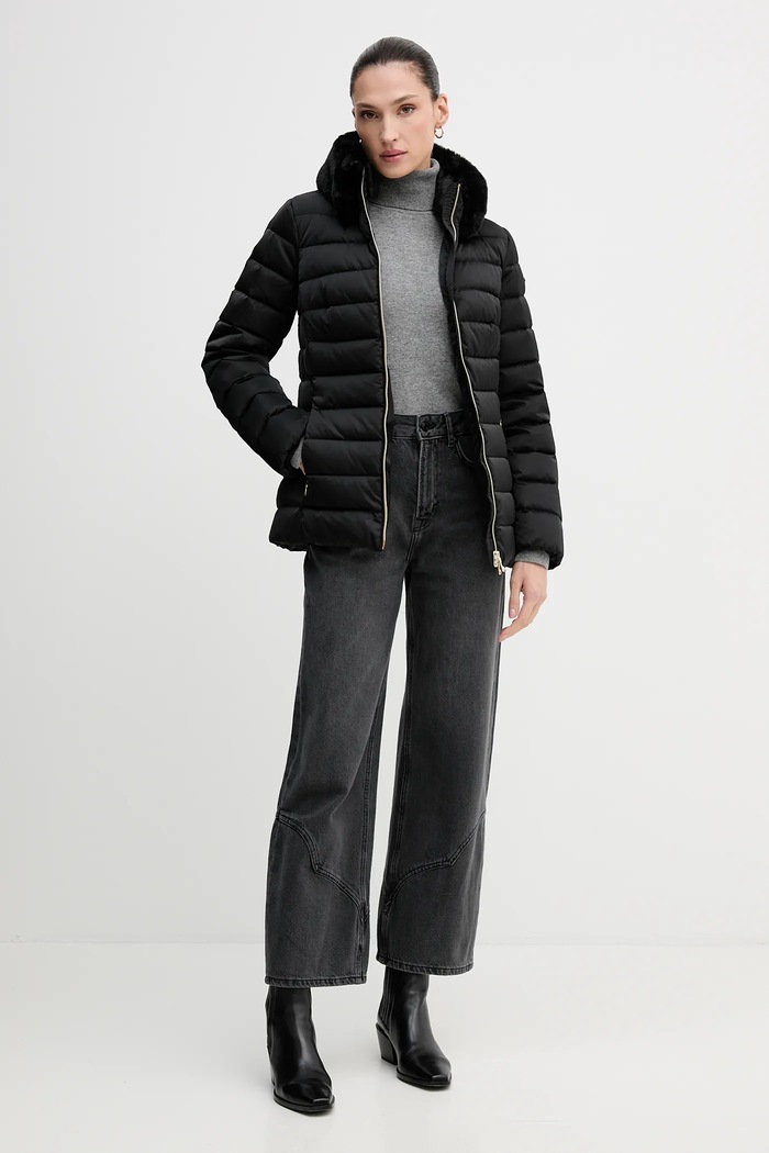 Páperová bunda Geox BETTANIE W5626T.T3122 čierna AW25