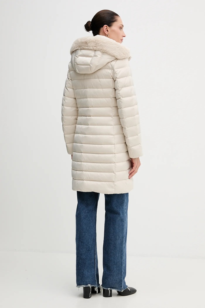 Oblečenie Páperová bunda Geox BETTANIE W5626H.T3122 béžová