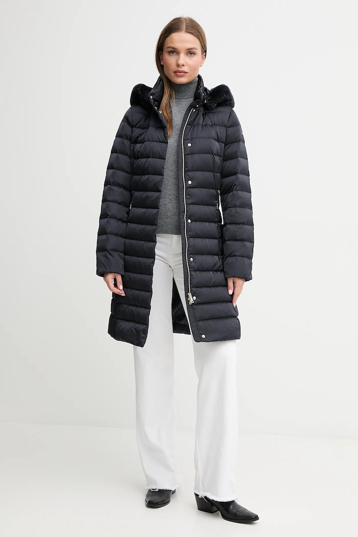 Péřová bunda Geox BETTANIE W5626H.T3122 námořnická modř AW25