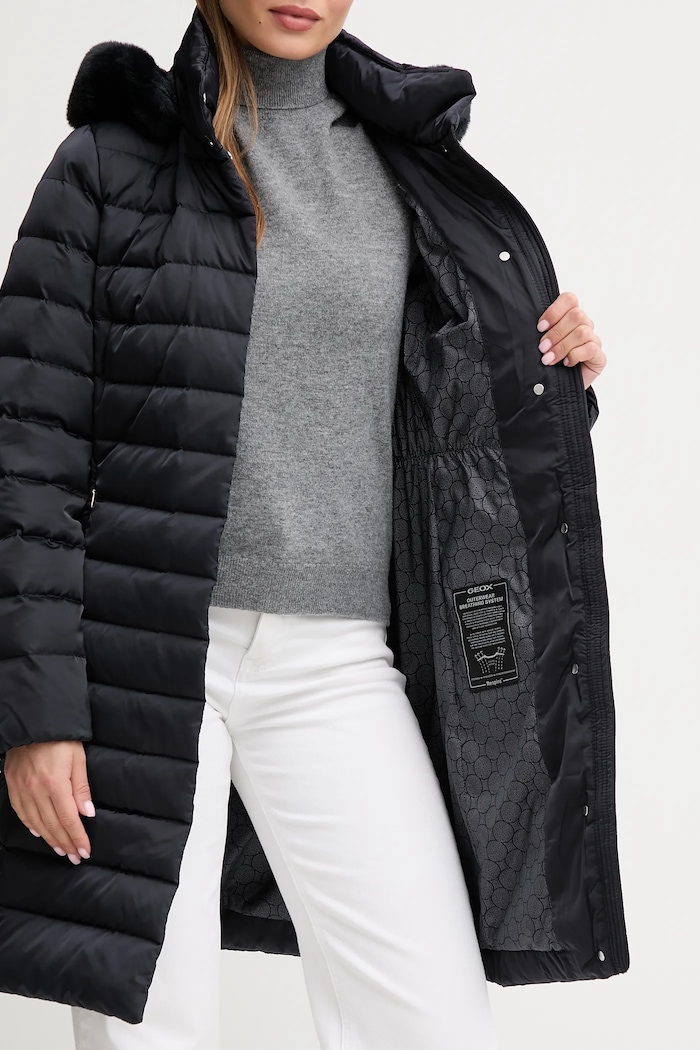 Péřová bunda Geox BETTANIE W5626H.T3122