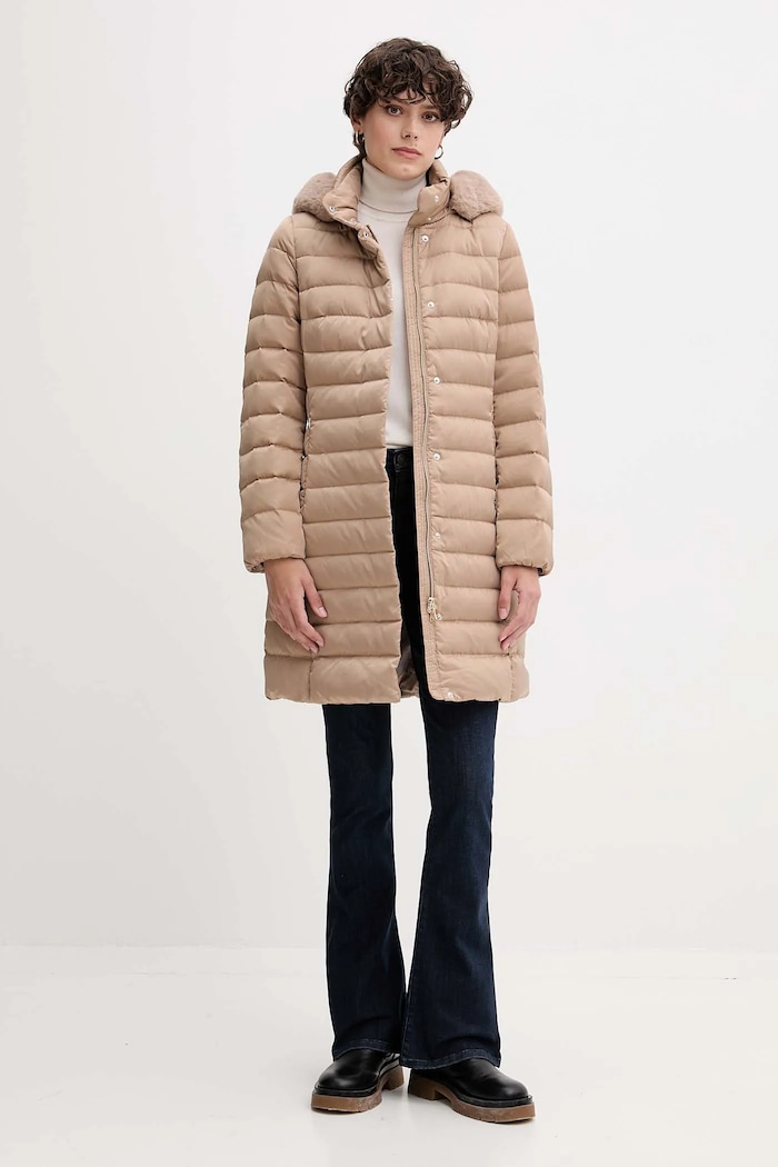 Geox geacă de puf BETTANIE W5626H.T3122 bej AW25