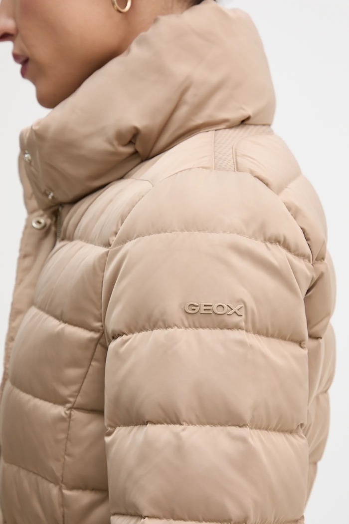 Páperová bunda Geox BETTANIE W5626N.T3122 béžová
