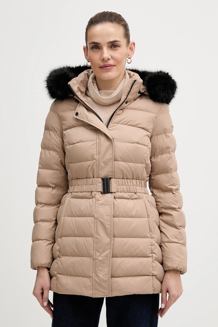 Páperová bunda Geox CATRIA zateplené béžová W5626G.T3152