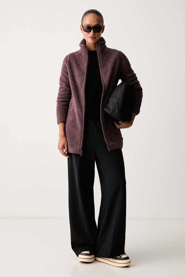 Jack Wolfskin Bluza rozpinana damska HIGH CURL A65074 fioletowy AW25