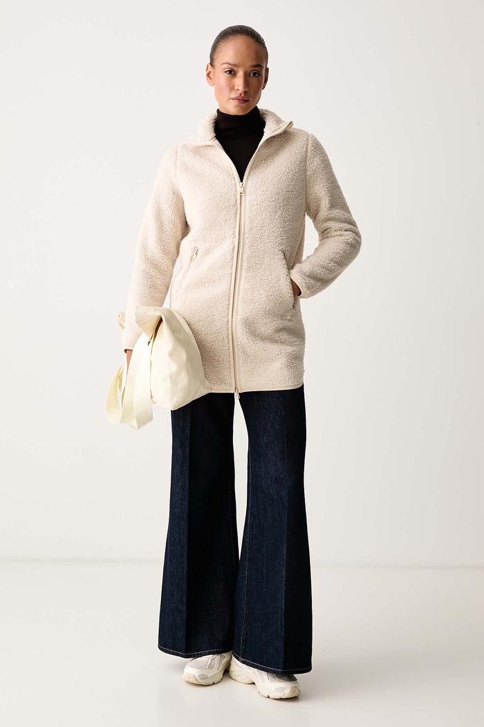 Jack Wolfskin Bluza rozpinana damska HIGH CURL A65074 beżowy AW25