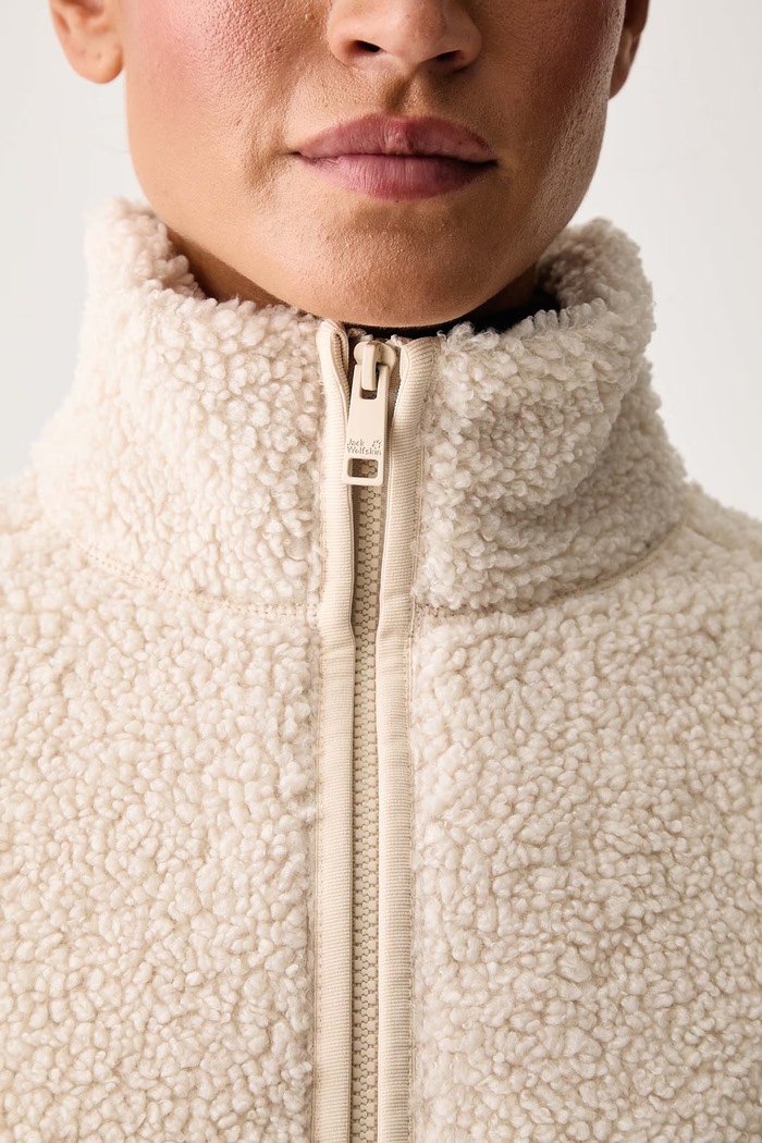 Bluza rozpinana damska HIGH CURL Jack Wolfskin beżowy A65074