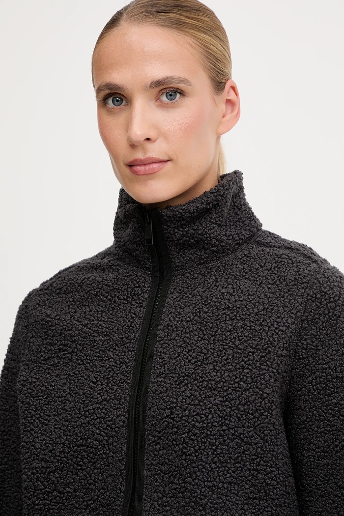 Flis pulover Jack Wolfskin HIGH CURL Jack Wolfskin A65074 črna