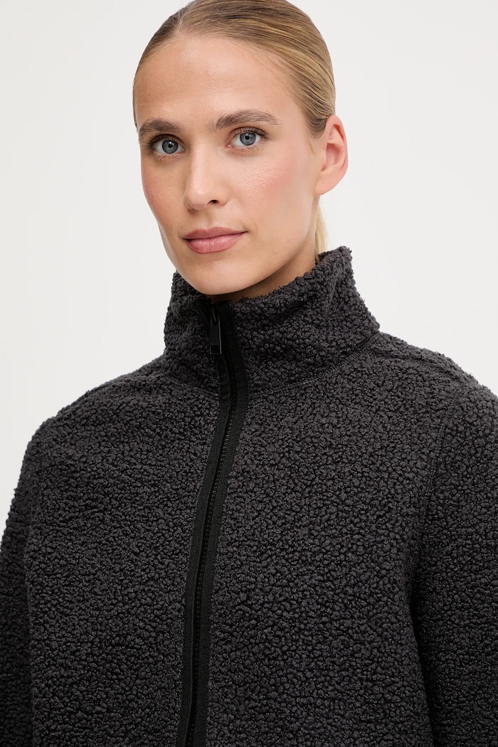 Flis pulover Jack Wolfskin HIGH CURL Jack Wolfskin A65074 črna