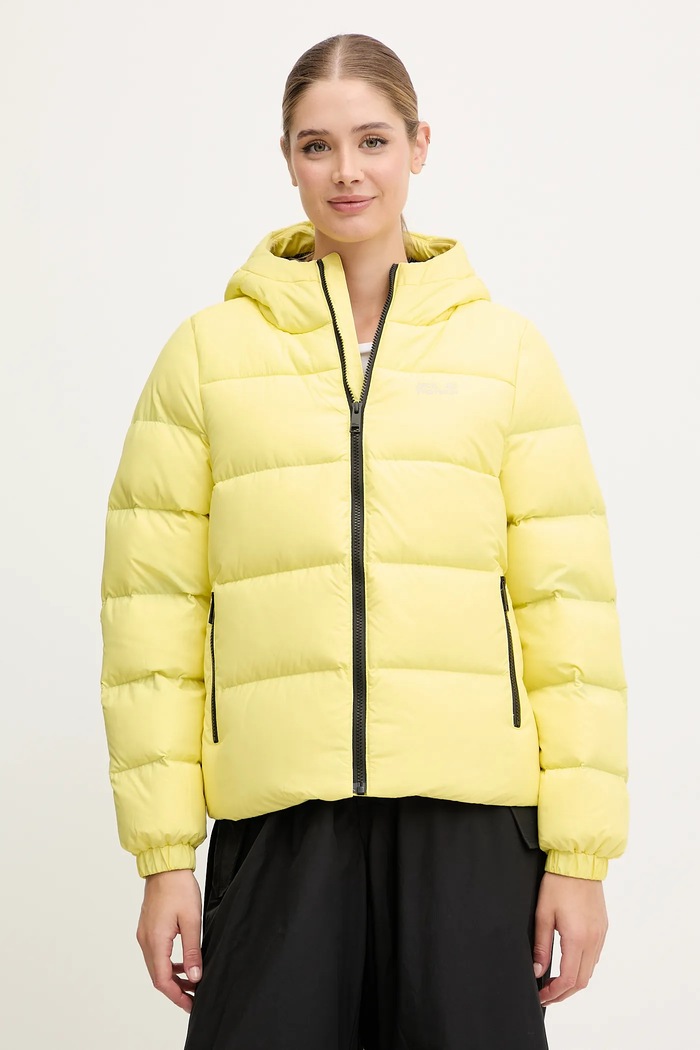 Bunda Jack Wolfskin FROZEN PALACE jemné zateplenie žltá A65097