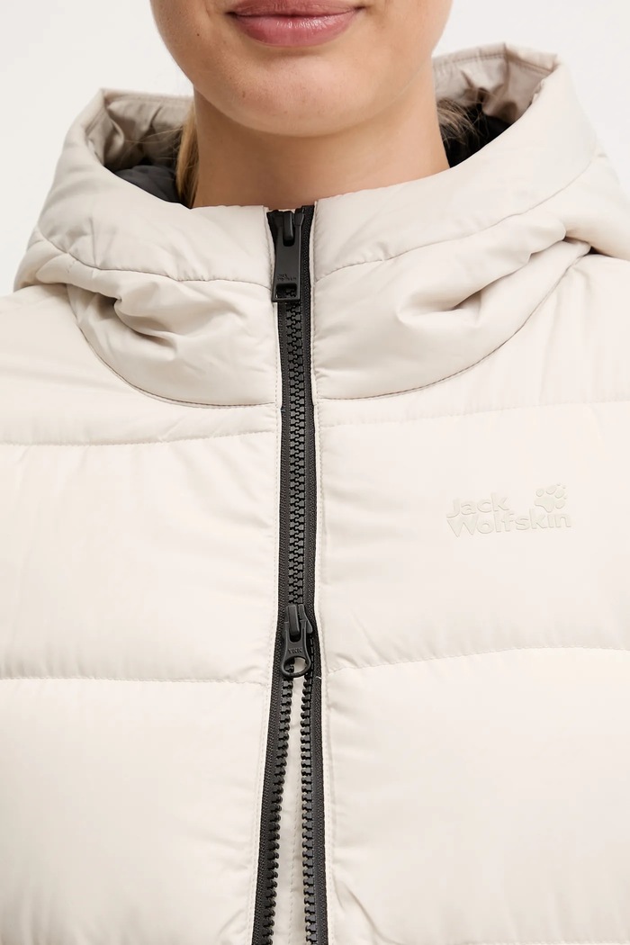 Jack Wolfskin kurtka puchowa FROZEN PALACE A65096 beżowy