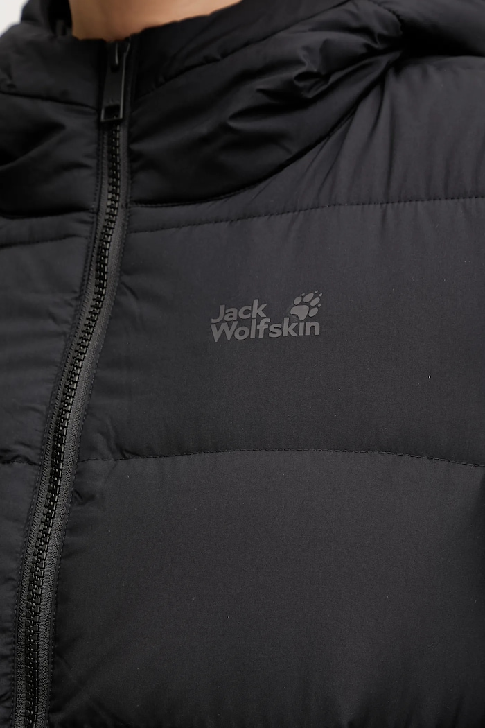 Μπουφάν με επένδυση από πούπουλα Jack Wolfskin FROZEN PALACE A65096 μαύρο