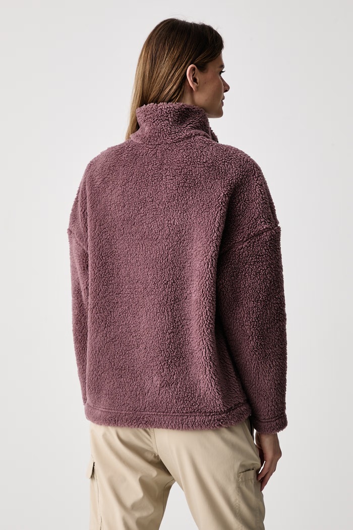 Odzież Jack Wolfskin Bluza rozpinana damska polarowa STONE LITE A65072 fioletowy