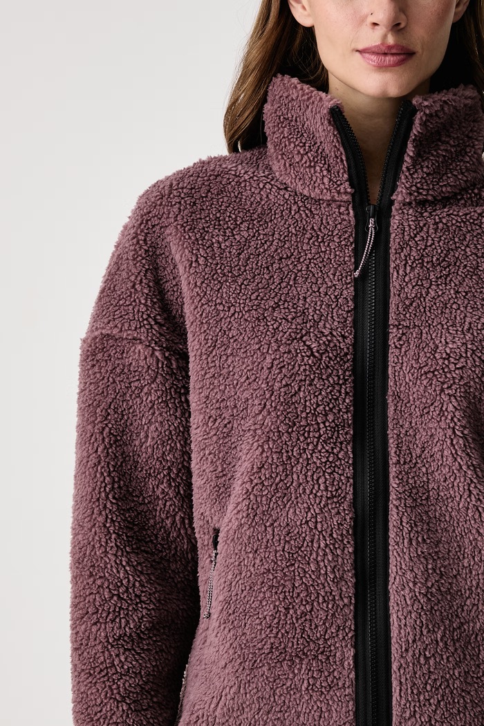 Bluza rozpinana damska polarowa STONE LITE Jack Wolfskin A65072 fioletowy