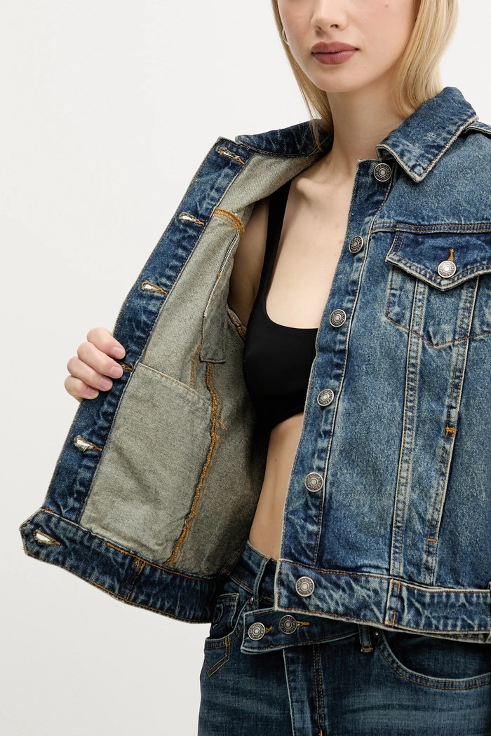 Rifľová bunda Desigual ETNIC 25WWED14