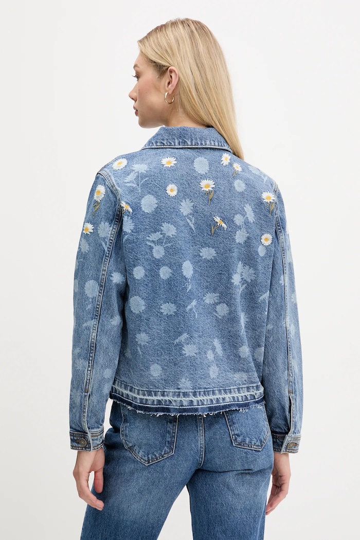 Oblečenie Rifľová bunda Desigual DAISY 25WWED15 modrá