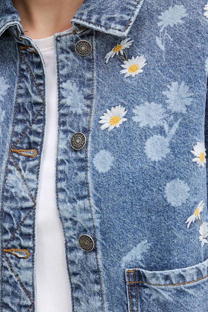 Rifľová bunda Desigual DAISY 25WWED15 modrá