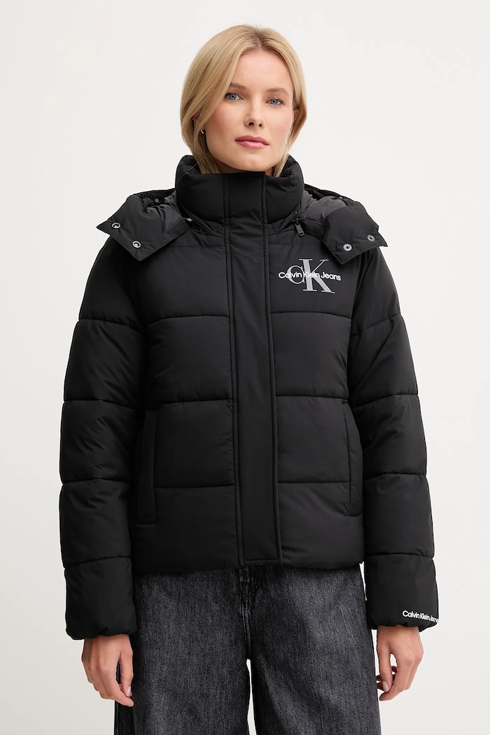 Bunda Calvin Klein Jeans jemné zateplenie čierna LV047D514G