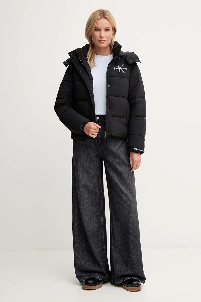 Bunda Calvin Klein Jeans LV047D514G čierna AW25
