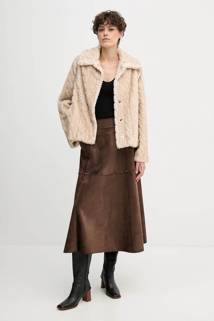 Kabát Gaudi 521FD39006 béžová AW25
