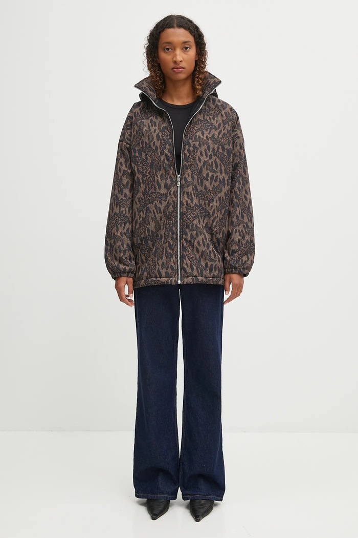 Bavlnená bunda Fiorucci Nylon Banimalier Print Zip Up W02FPOJA440NY01BR01