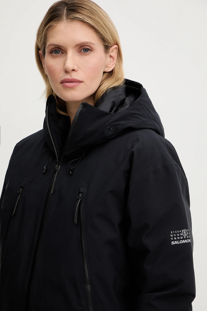 Péřová bunda MM6 Maison Margiela x Salomon černá S52AM0341.M35594.900